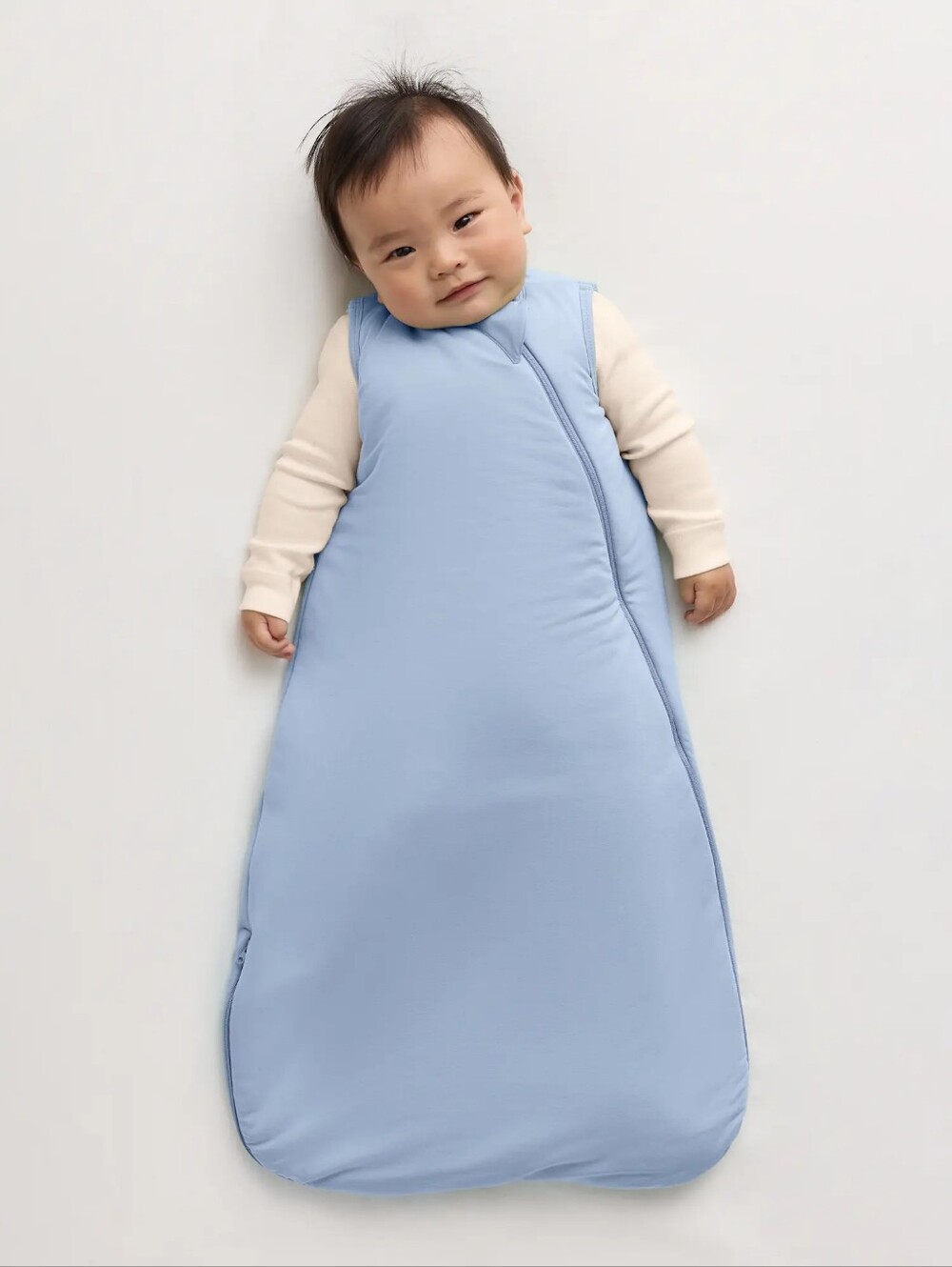 QUINCE Blue Bamboo Sleep Sack size Medium